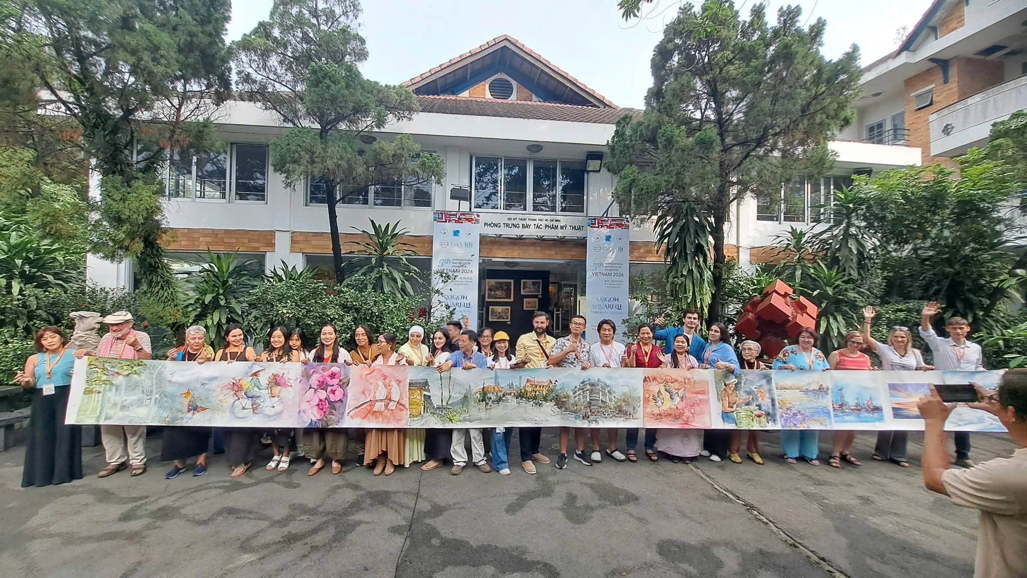triển lãm tranh màu nước quốc tế